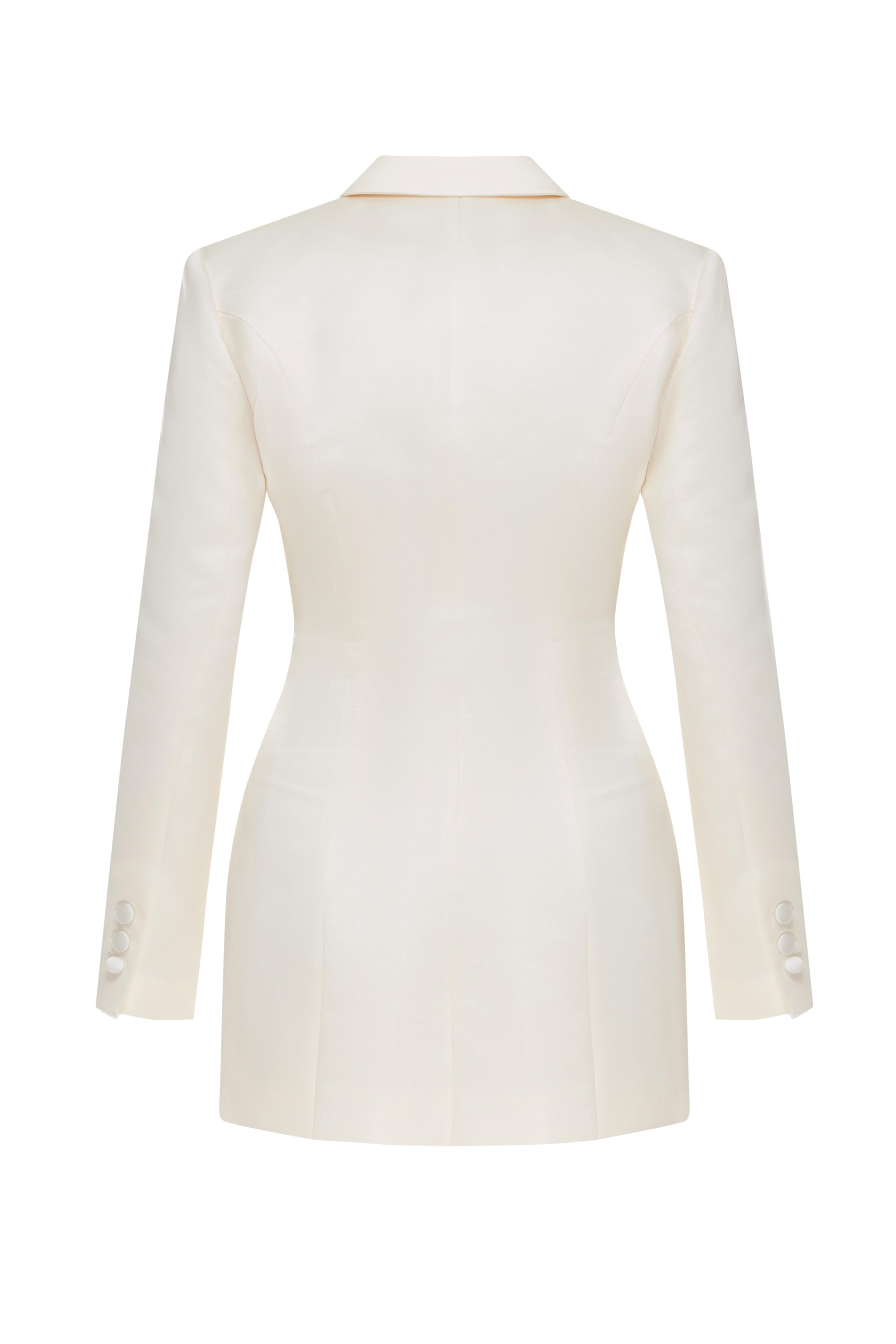 Jacket on sale dress white