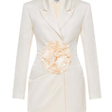 IMPULSE JACKET DRESS WHITE