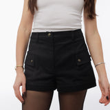 DENIM SHORTS BLACK