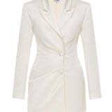 IMPULSE JACKET DRESS WHITE