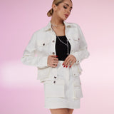 WHITE DENIM JACKET