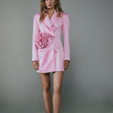 IMPULSE JACKET DRESS PINK